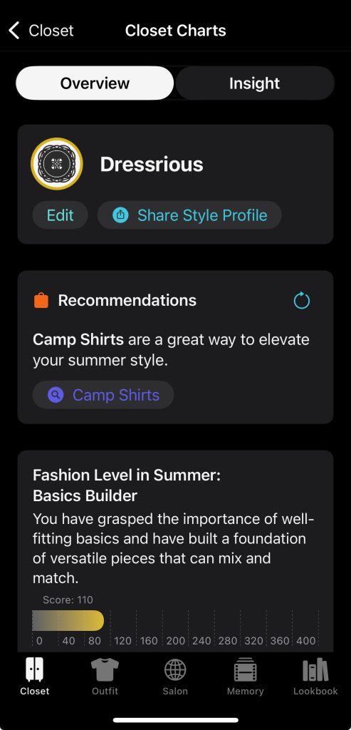 Dressrious 2.19 screenshot